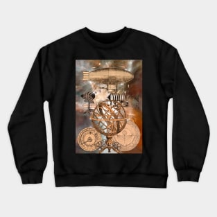 Steampunk Airship Crewneck Sweatshirt